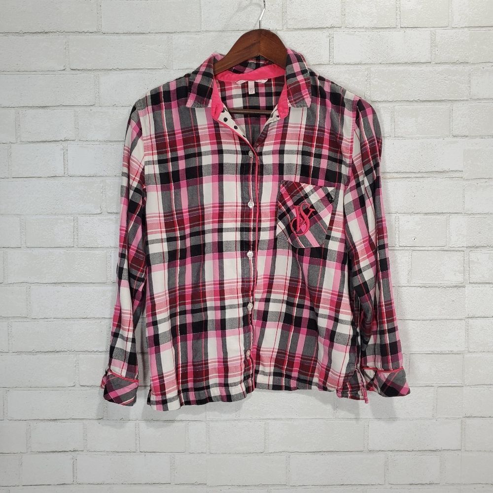 Victoria's Secret plaid button down‎